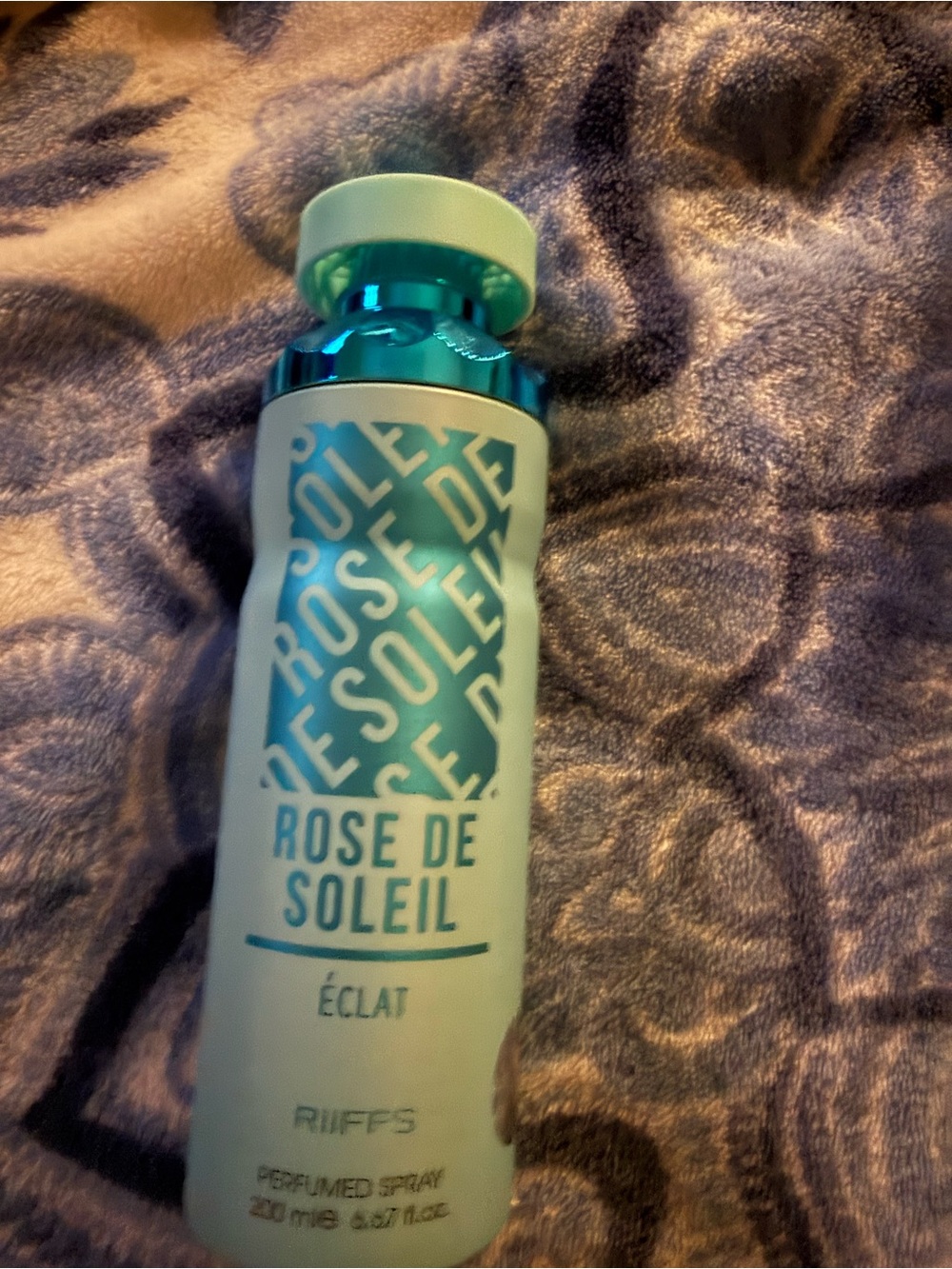 Rose De Soleil Éclat Perfume Spray - Aqua Teal Bottle NEW